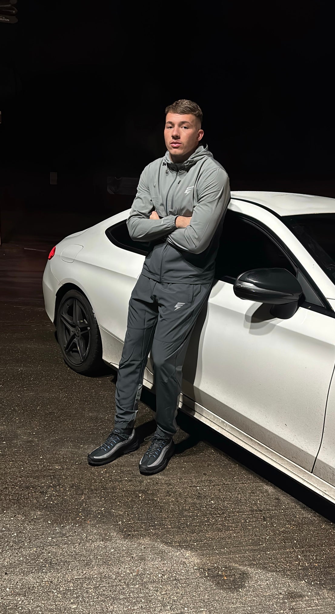 ELUDE TRACK TRACKSUIT GREY/CHARCOAL GREY