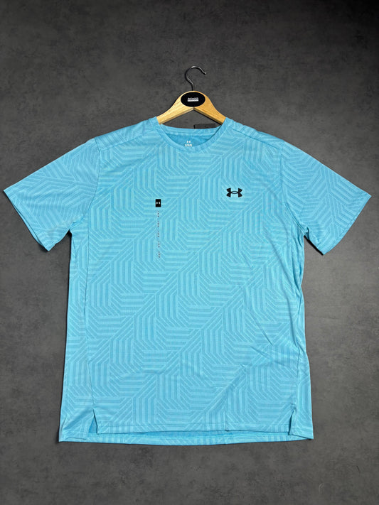 UNDER ARMOUR VENT GEOTESSA TSHIRT- SKY BLUE