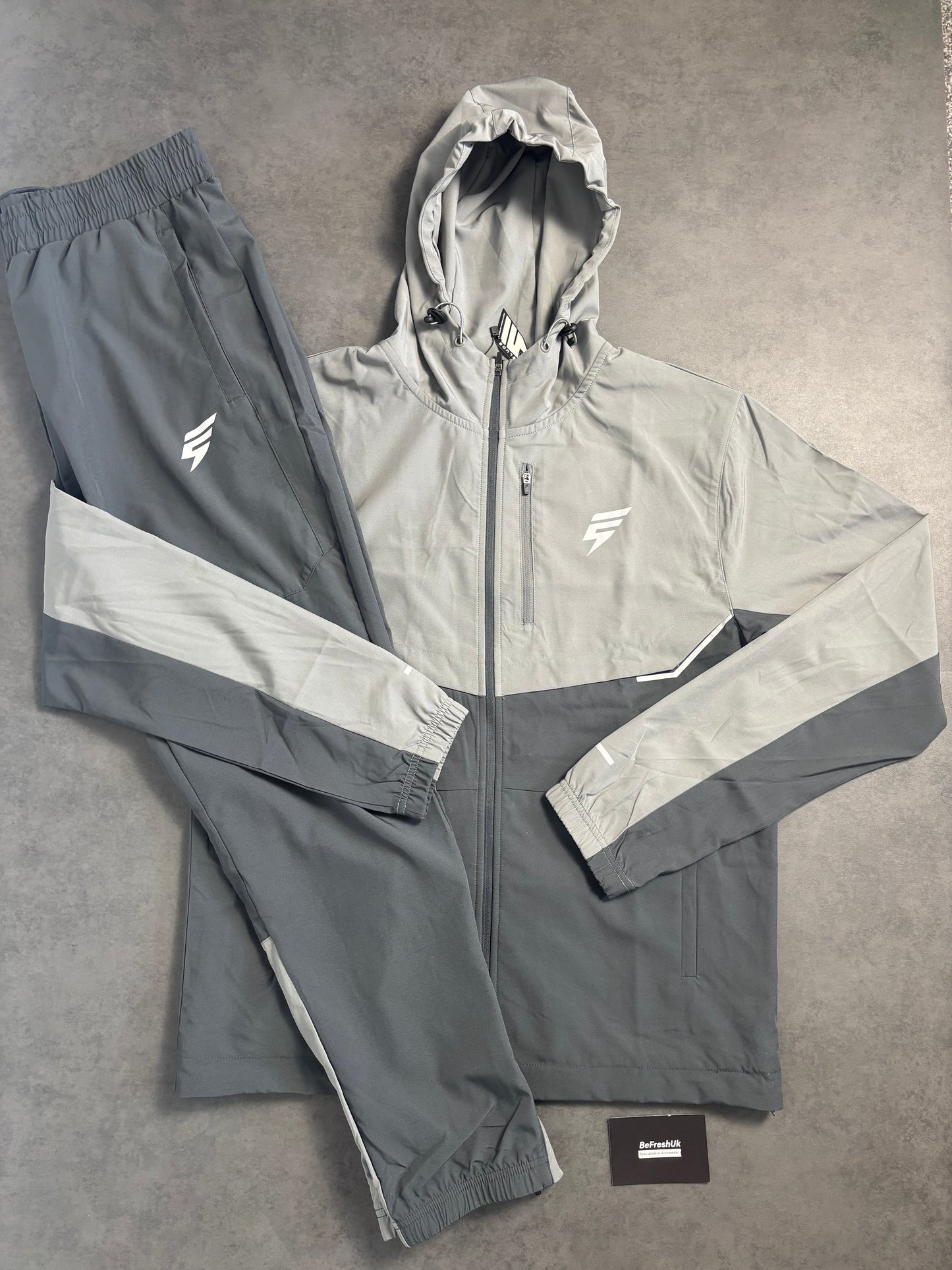 ELUDE TRACK TRACKSUIT GREY/CHARCOAL GREY